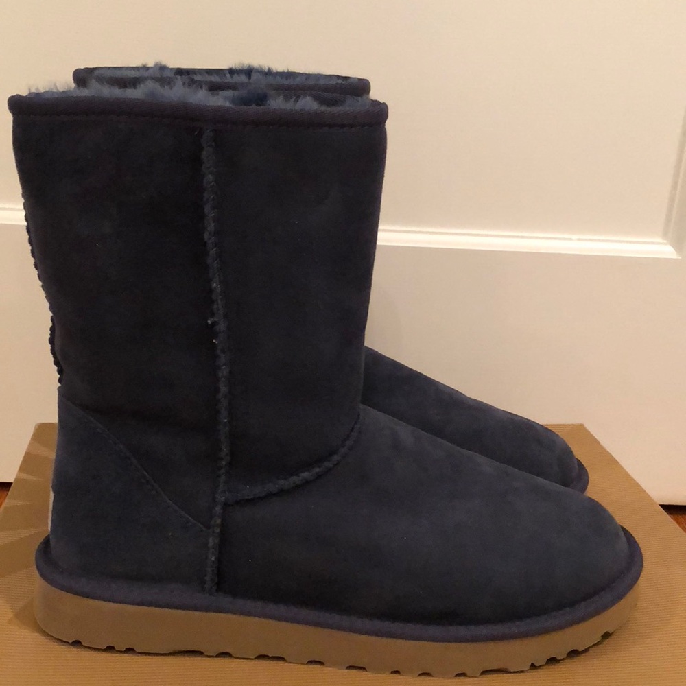 Ugg classic short navy blue boot